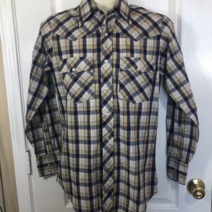 Lariat vintage cowboy long sleeve snapbutton shirt